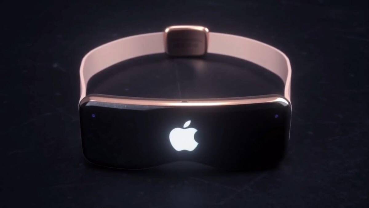 Концепт гарнитуры Apple VR: умные очки с прозрачным дисплеем и логотипом Apple