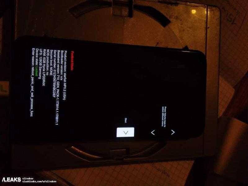 Опубликованы "живые" фото неанонсированного Google Pixel 5a 9 Экран Google Pixel 5a с технической информацией и меню
