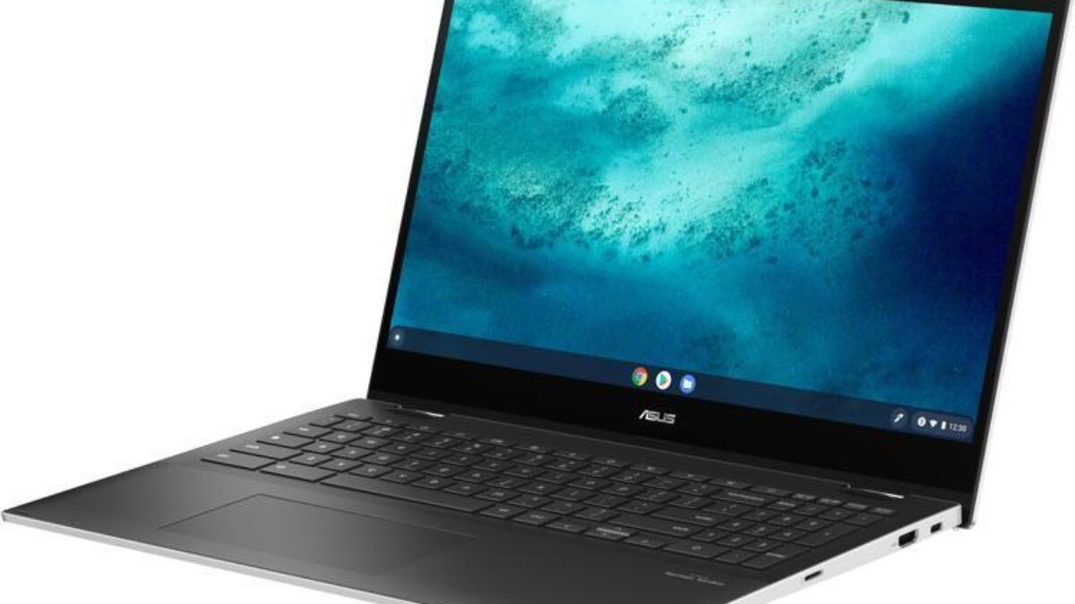 Ноутбук ASUS Chromebook с тонким корпусом и клавиатурой
