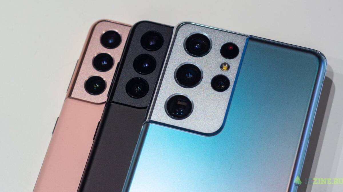 Многообъектовая камера Samsung Galaxy S21 Ultra крупным планом