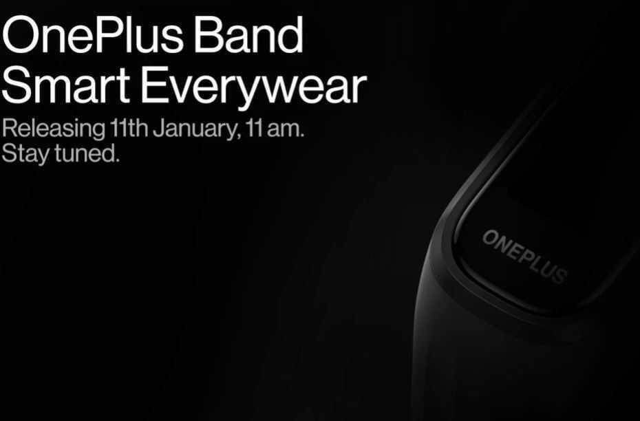 Чёрный фитнес-браслет OnePlus с изогнутым дисплеем