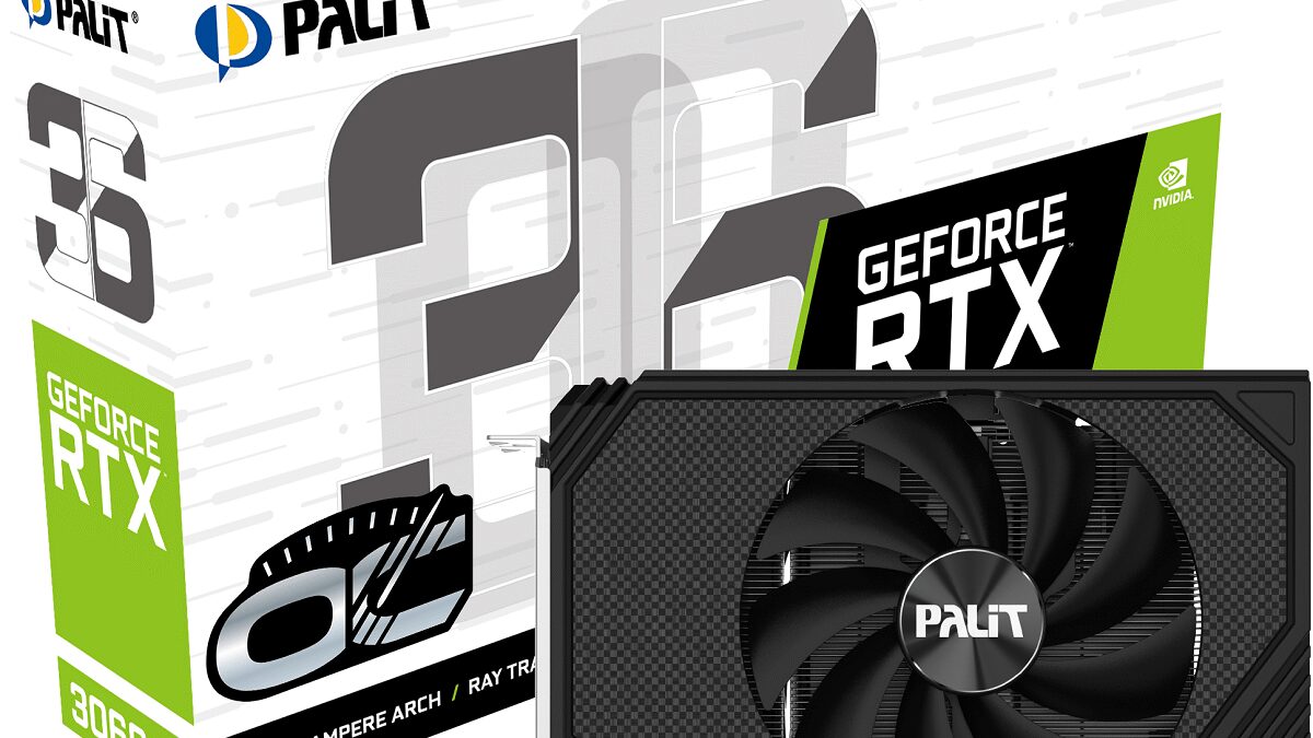 Видеокарта Palit GeForce RTX 3060 с вентилятором
