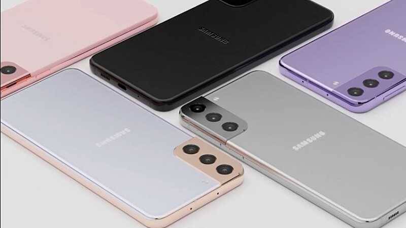 Смартфоны Samsung Galaxy S21 в разных цветовых вариантах на рендерах перед Galaxy Unpacked 14 января