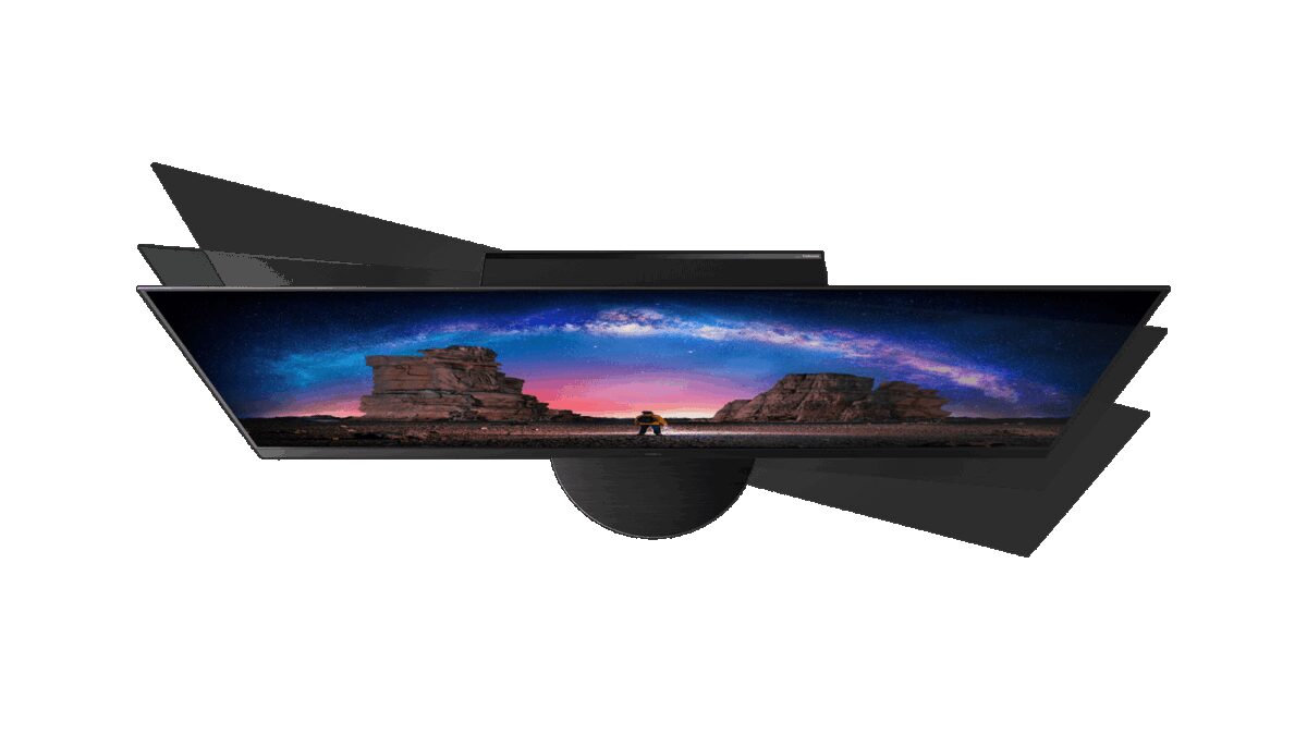 CES 2021: Panasonic представил флагманские OLED-телевизоры 2021 года 5 Вид спереди Kingston NVMe твердотельного накопителя с черным корпусом