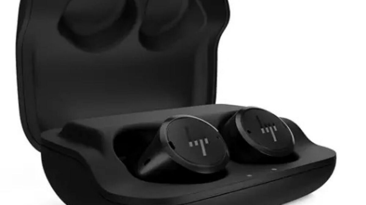 Беспроводные наушники HP в чехле с открытым отсеком