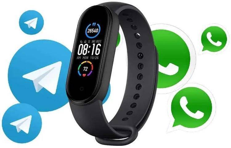 Xiaomi Mi Band 6 получит полную поддержку WhatsApp и Telegram 4 Фитнес-браслет Xiaomi Mi Band 6 с дисплеем и значками мессенджеров