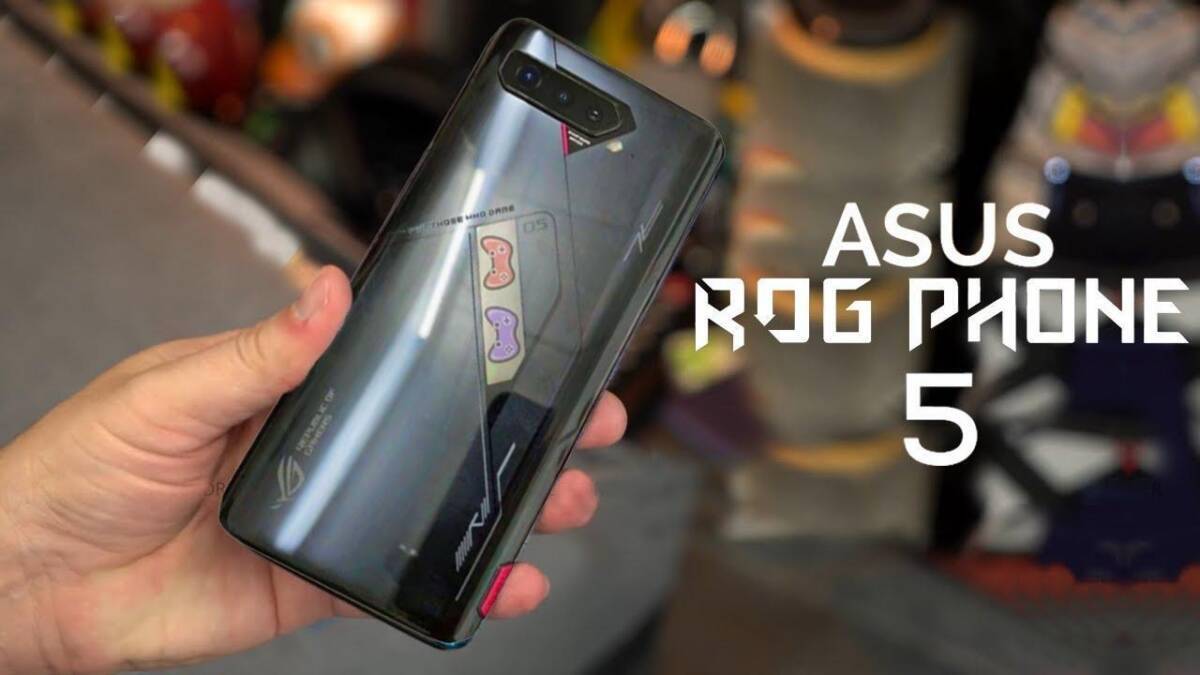 задняя панель Asus ROG Phone 5 с логотипом и камерами