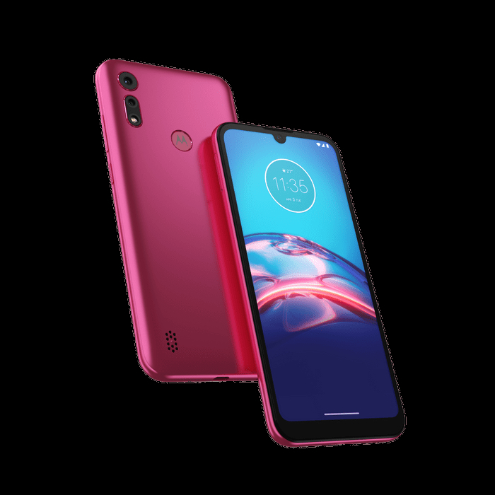Смартфон Motorola Moto E6i с двумя камерами сзади и  дисплеем с вырезом вверху
