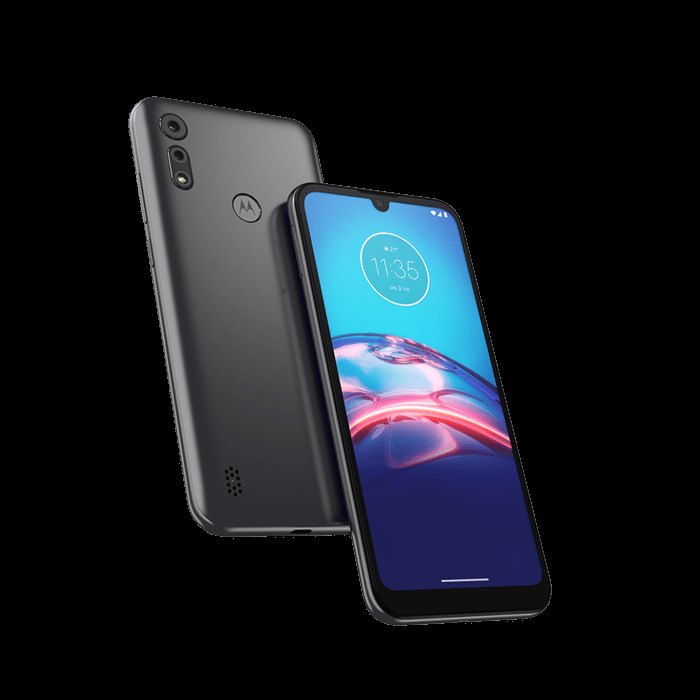 Монохромный смартфон Motorola Moto E6i с двумя камерами