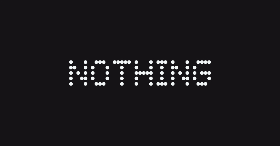 Первым продуктом компании Nothing будут беспроводные наушники 3 Изображение логотипа бренда Nothing со светящимися точками