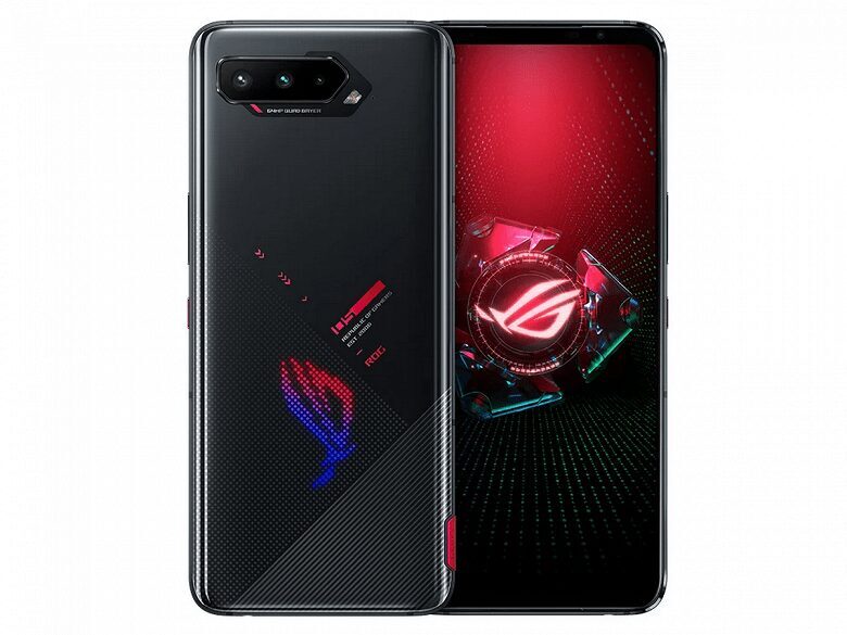 Игровой смартфон Asus ROG Phone 5 с задней панелью и камерой