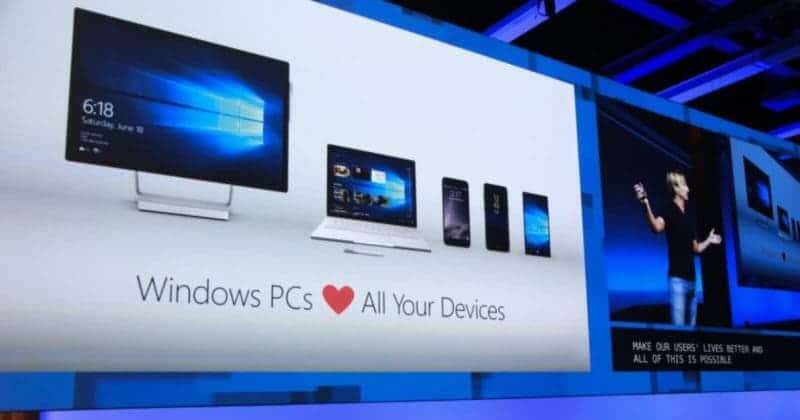 Полноценная поддержка Android-приложений в Windows 10 может появиться в этом году 3 Экран презентации Windows 10 с изображениями устройств и приложений