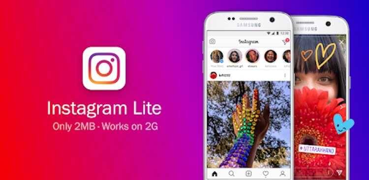 Instagram Lite, облегченное приложение социальной сети Instagram, теперь доступно по всему миру 3 Экран смартфона Samsung демонстрирует интерфейс Instagram* Lite