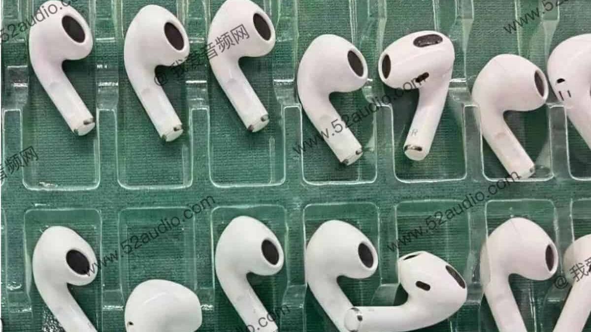 Изображение внутренних компонентов AirPods 3 в разрезе