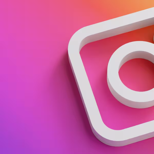 instagram logo minimal simple design template copy space 3d1 1608114949871