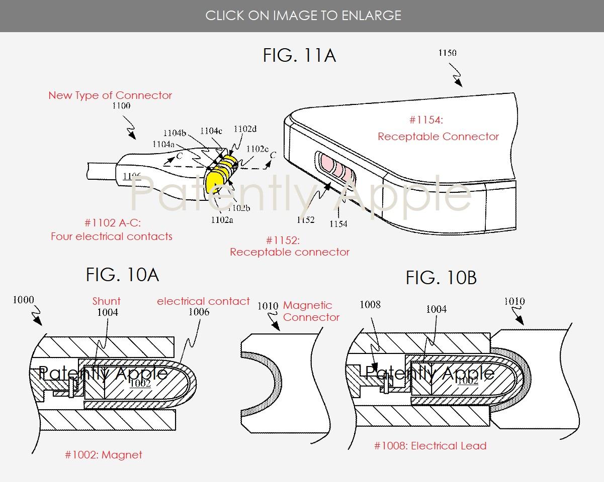 Apple патентует новый магнитный разъем, который может заменить порт Lightning на iPhone 3 iphone magnetic connector patent