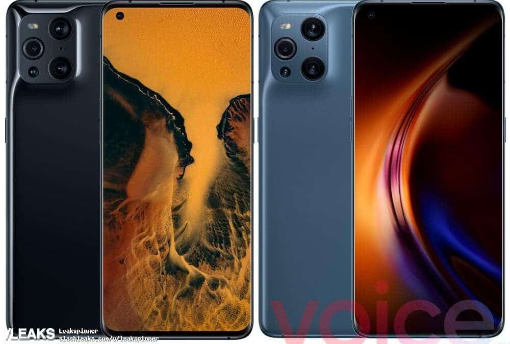 Смартфон Oppo Find X3 Pro с задней камерой и экраном