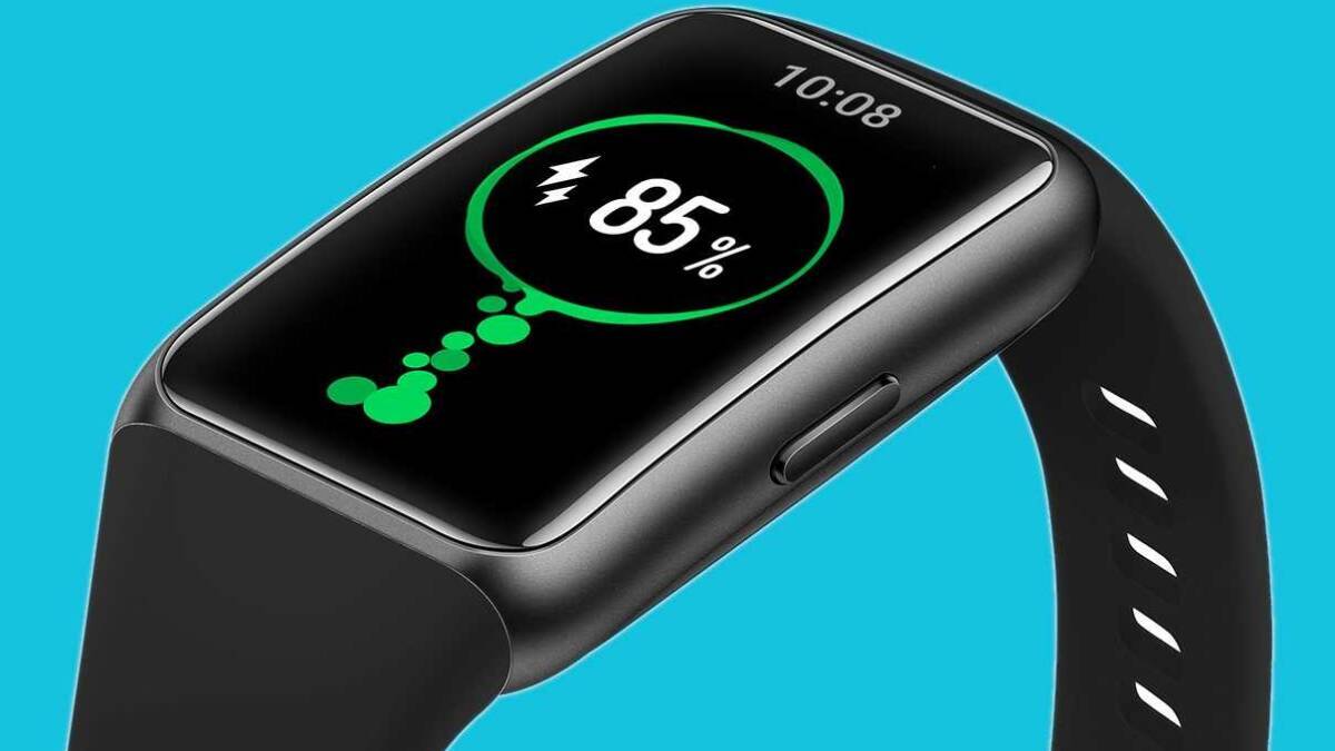 Черные Huawei Band 6 — фитнес-браслет с цветным дисплеем и интерфейсом умных часов
