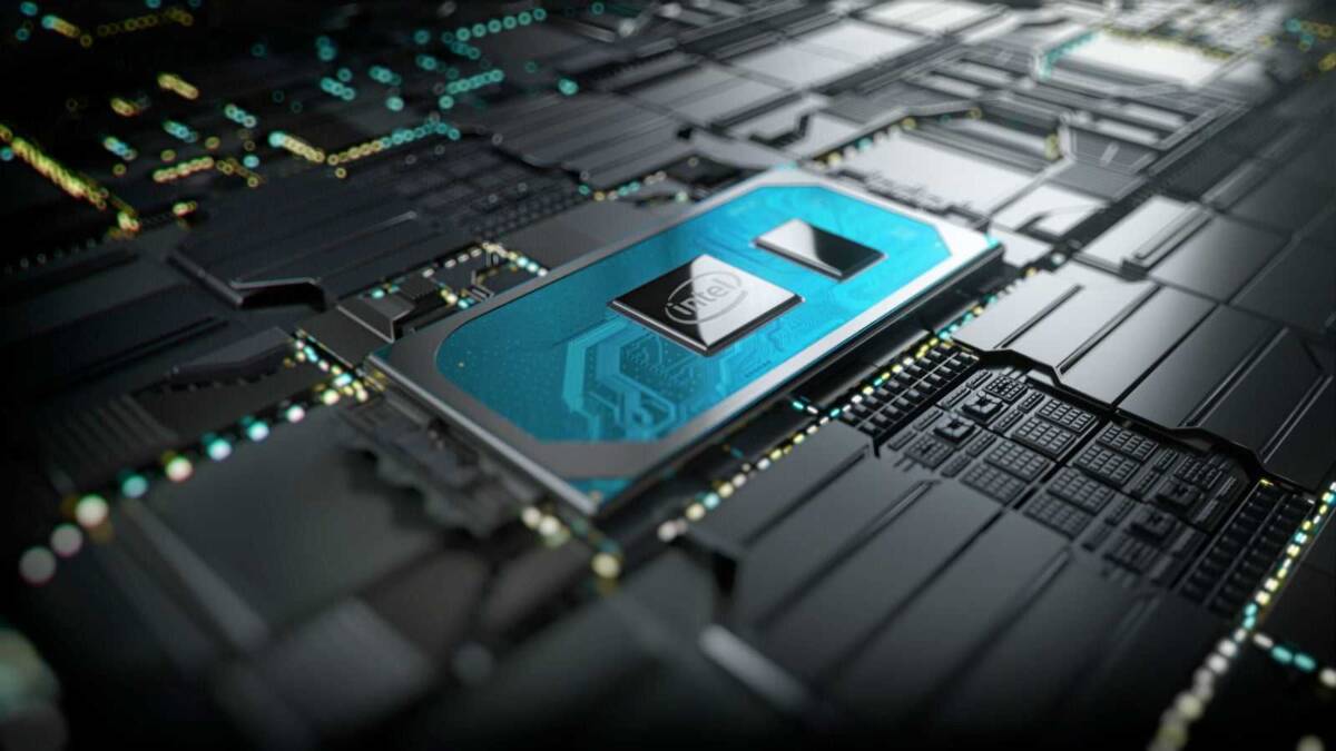 Процессор Intel Tiger Lake-H на материнской плате ноутбука ASUS