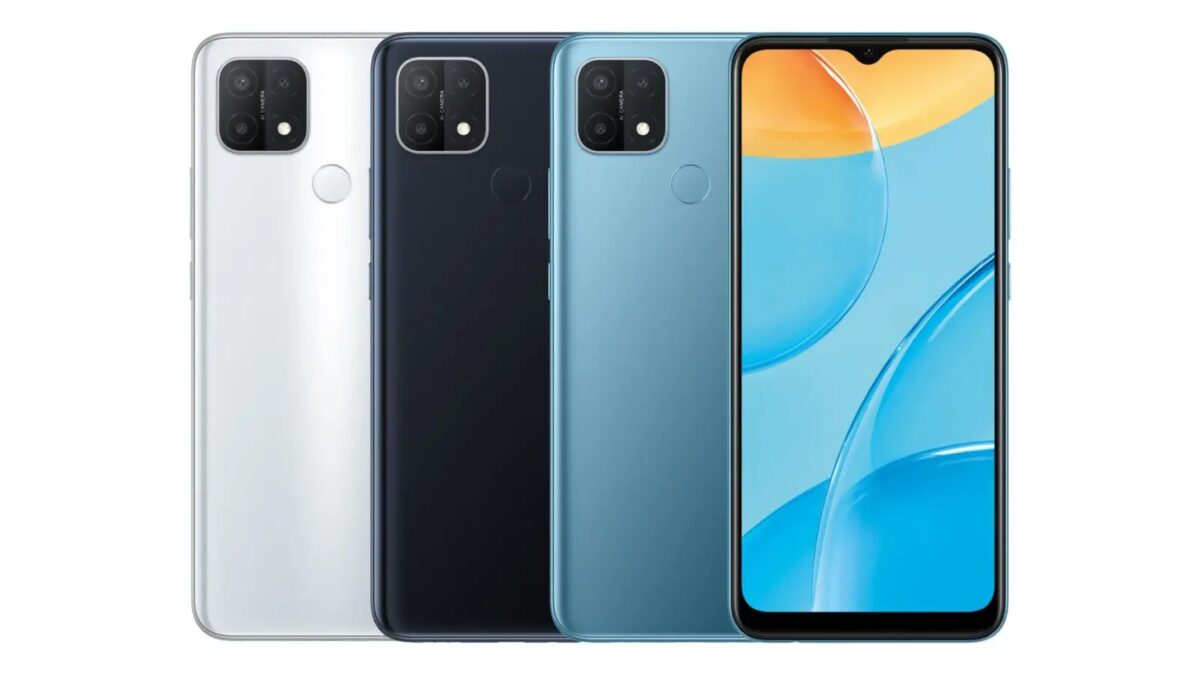 смартфон OPPO A35 с задней панелью и камерой