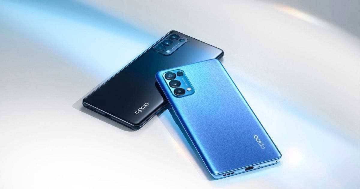 Два смартфона Oppo Reno 6 сзади, камера и дизайн