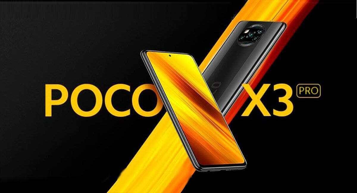 Смартфон Poco X3 Pro спереди и сзади стильный дизайн