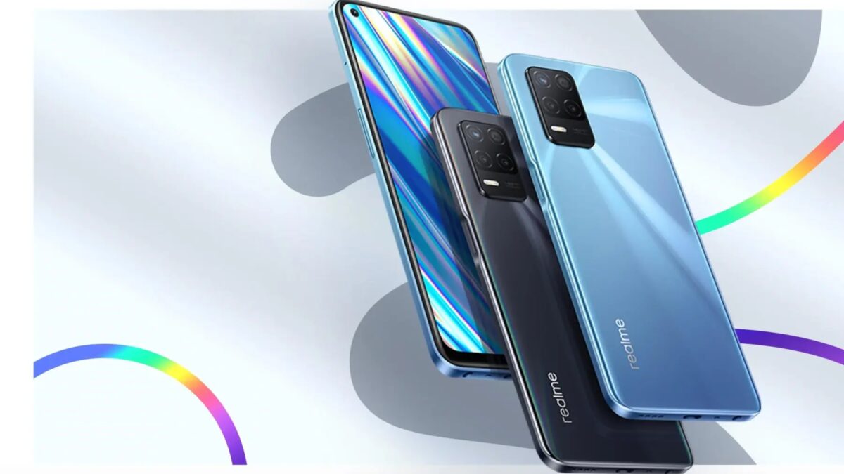 Realme смартфоны на новом изображении с тремя экранами