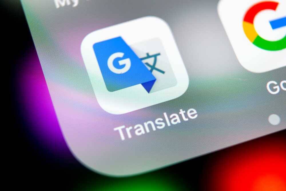 Скриншот Google Translate в Google Play Store с отметкой 1 миллиард скачиваний