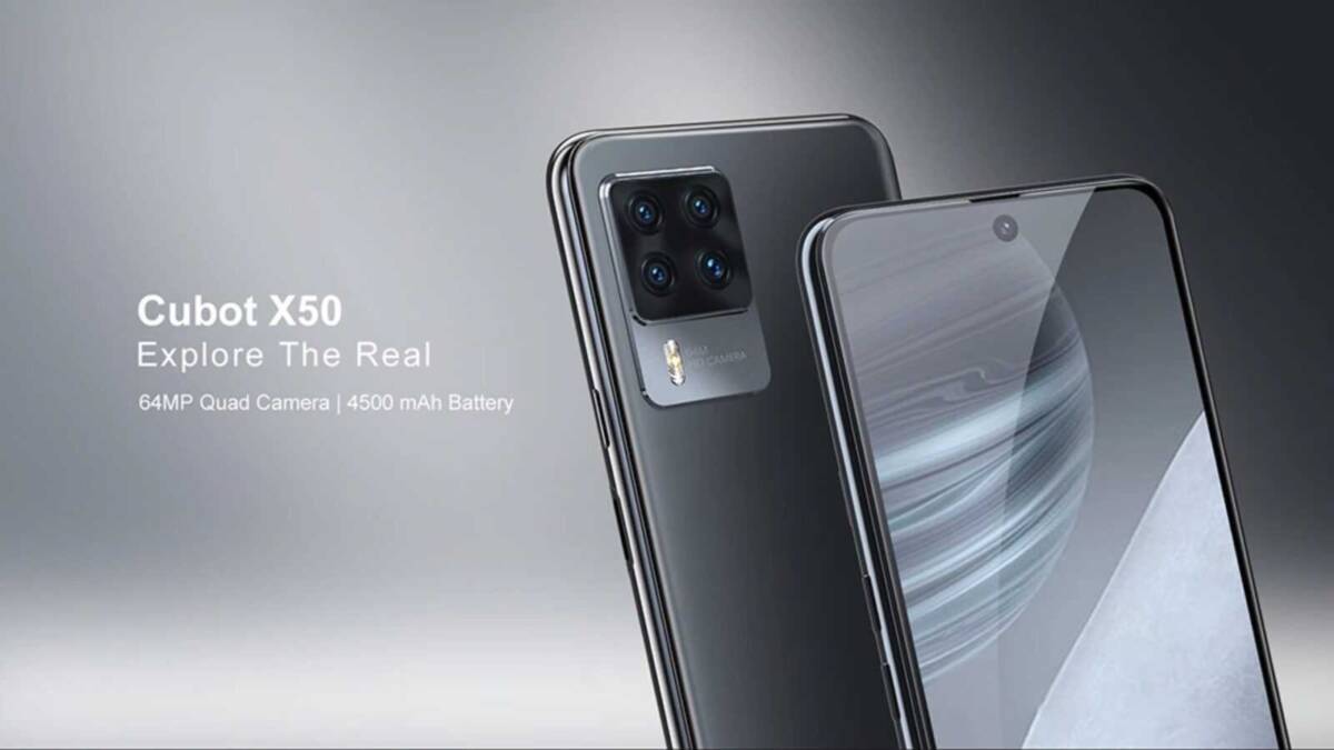 смартфон Cubot X50 с четырьмя камерами сзади и дисплеем спереди