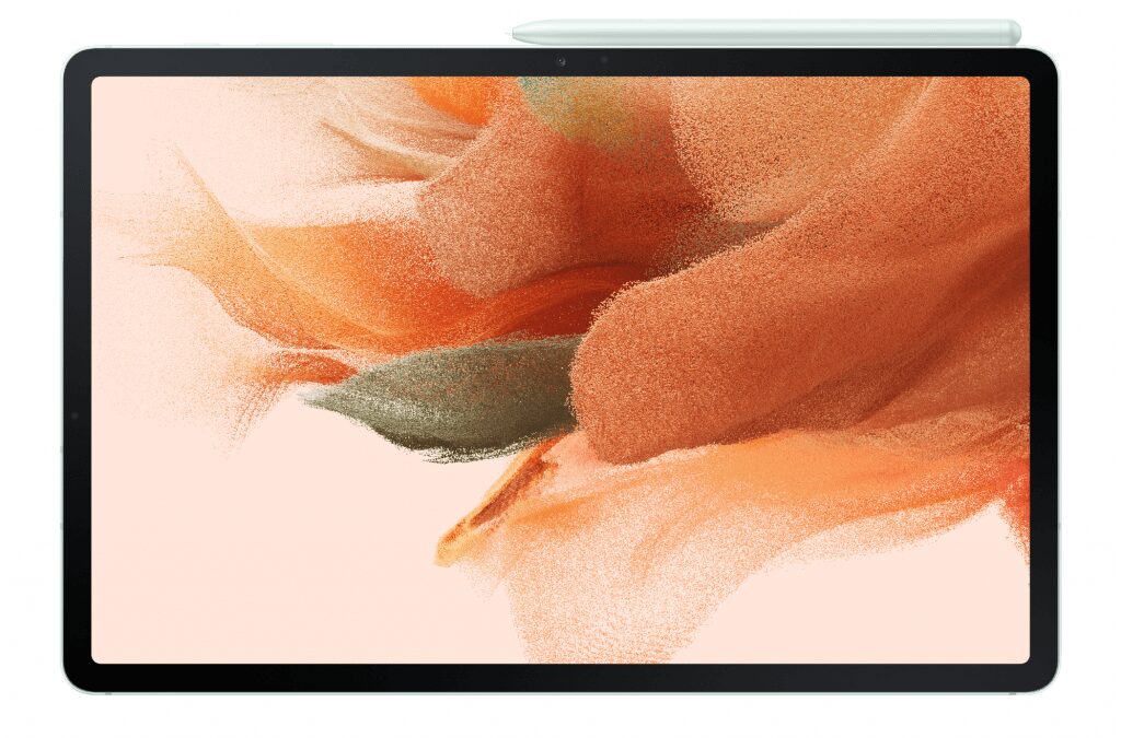 galaxy tab s7 fe mysticgreen front with s pen 3 1024x683 1