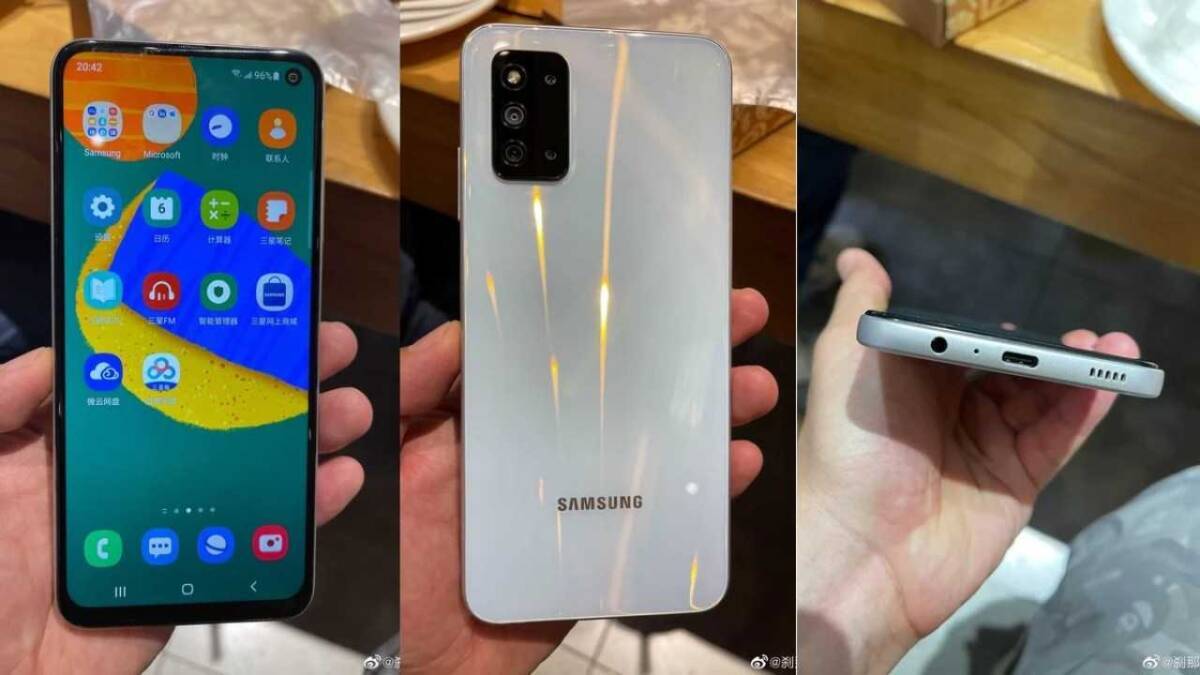 Живые фото Samsung Galaxy F52: экран с интерфейсом и задняя панель смартфона