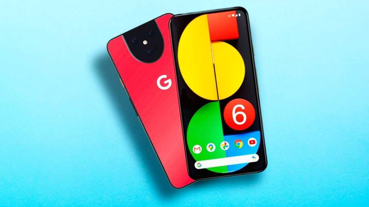 Смартфон Google Pixel 6 с ярким дисплеем и задней панелью