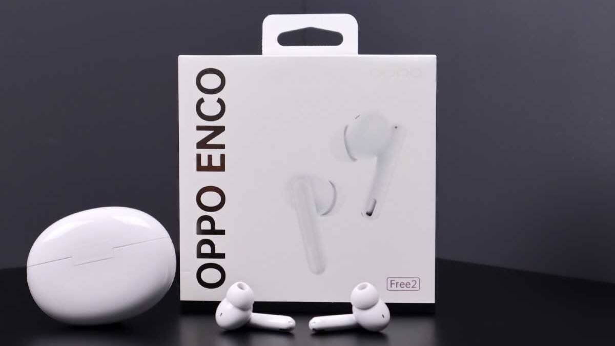 Беспроводные наушники OPPO Enco Free2 с чехлом и кейсом