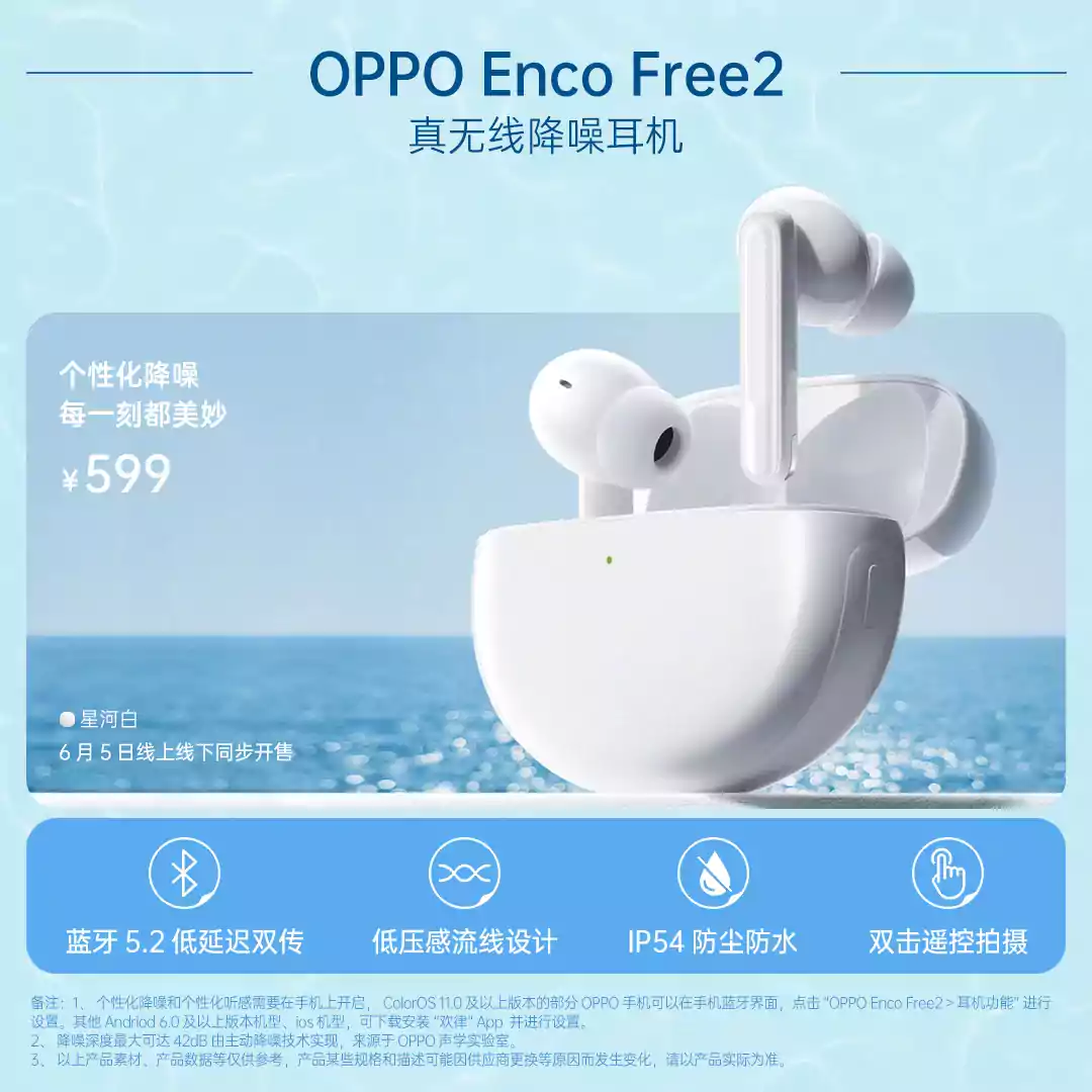OPPO представила наушники Enco Free2 TWS 5 oppo enco free2