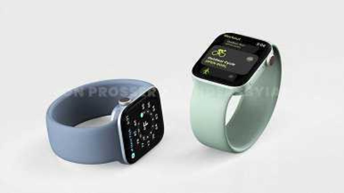 Apple Watch Series 7 в различных цветах на рендерах