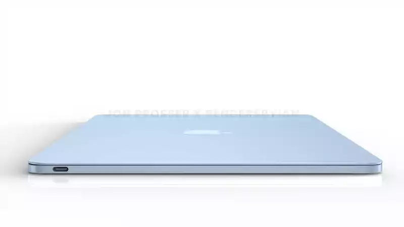У нового MacBook Air будет очень красочный дизайн 13 prosser macbook air blue side