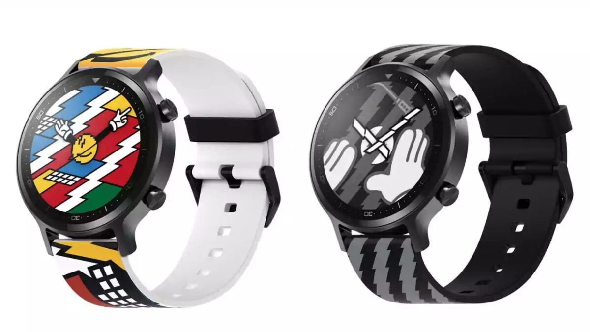 Два смартчаса Realme Watch S с циферблатами и ремешками