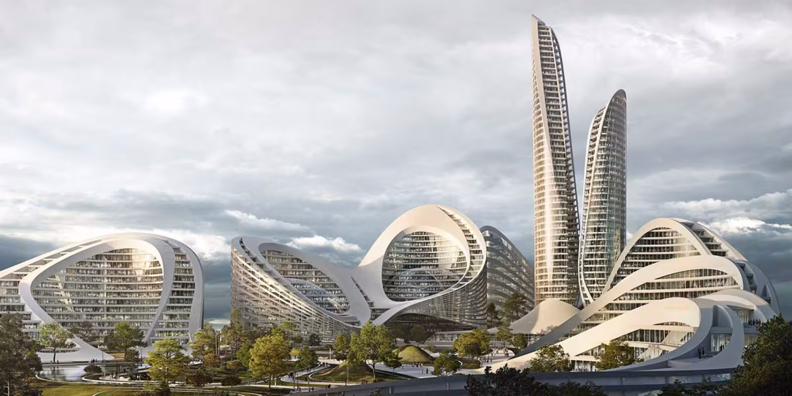 25 мая открывается международный онлайн-форум Smart Cities Moscow 2 rublyovo arkhangelskoye moscow smart city zaha hadid architects flying architecture dezeen 1704 hero a