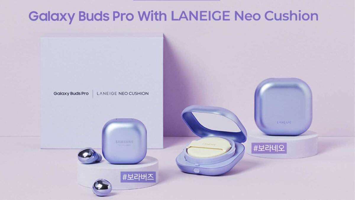 Samsung Galaxy Buds Pro в Laneige Neo Cushion Edition с футляром и вкладышами в цветовой гамме