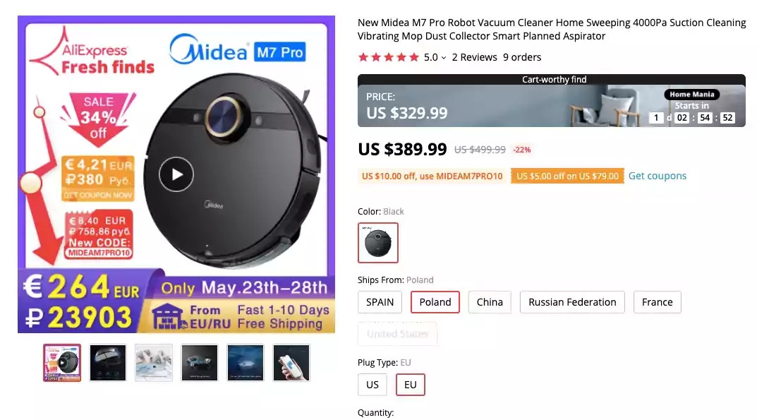 Представлен робот-пылесос Midea M7 Pro. Можно купить на AliExpress за 330 долларов 4 робот-пылесос
