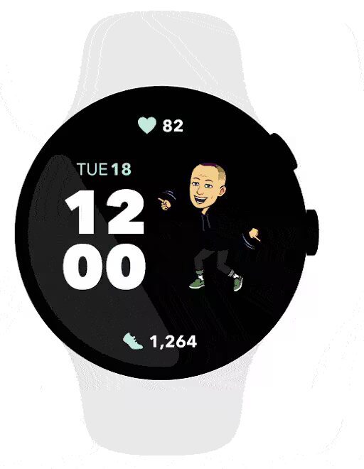 Samsung и Google объединят носимые ОС Wear и Tizen 3 Экран смарт-часов Samsung Galaxy Watch с часами и анимацией