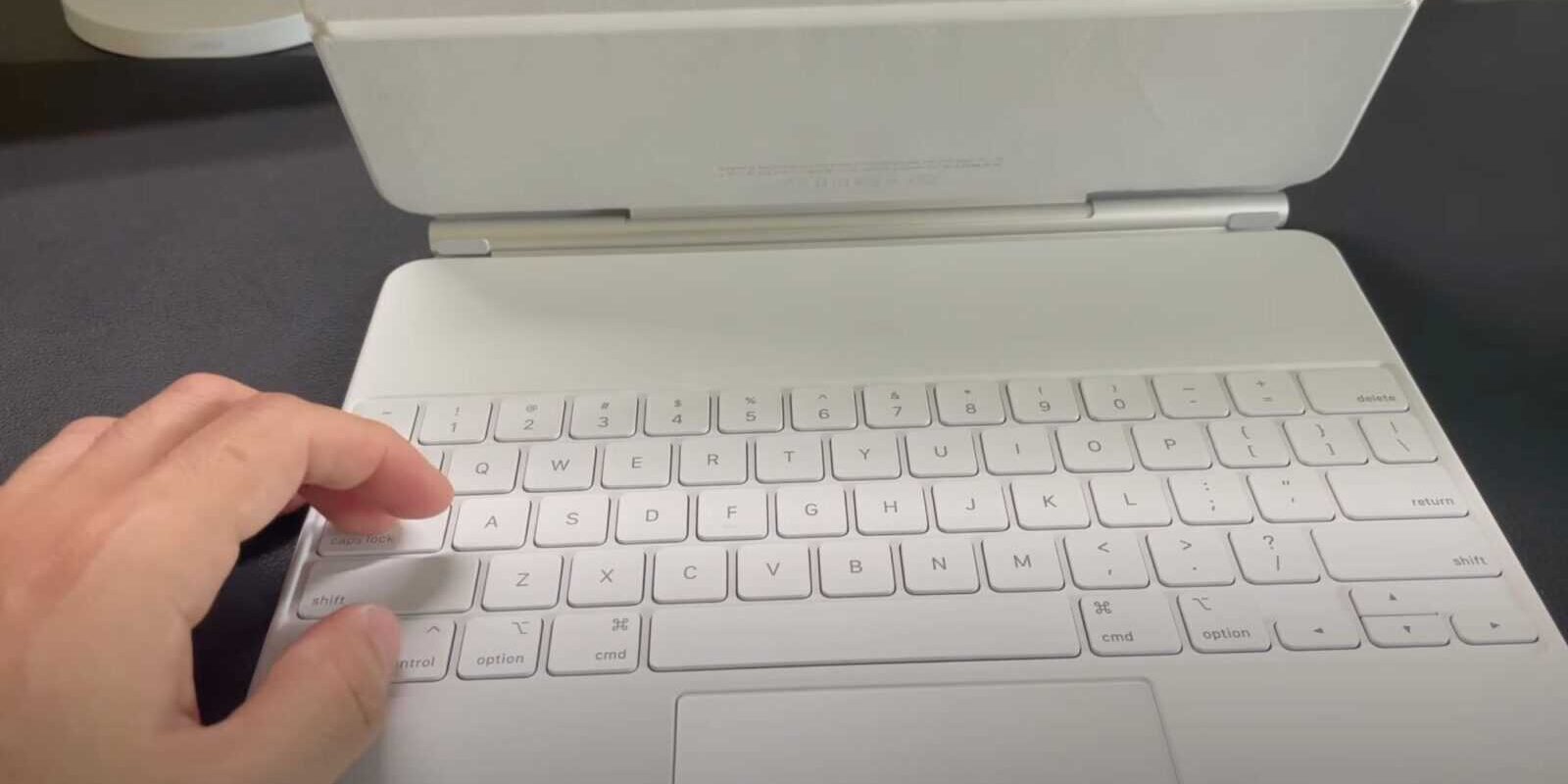 white magic keyboard video