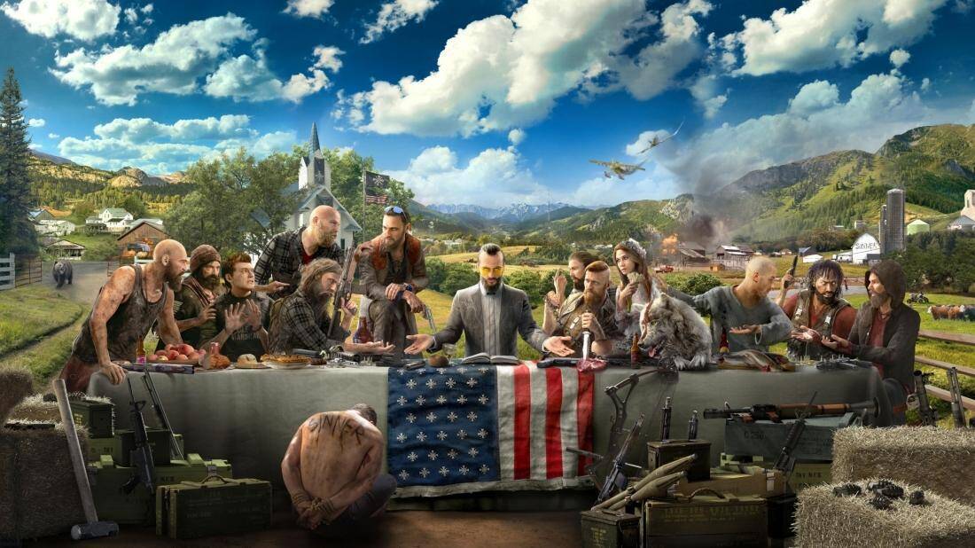 Герои Rainbow Six от Ubisoft на фоне сельской местности и боевой техники