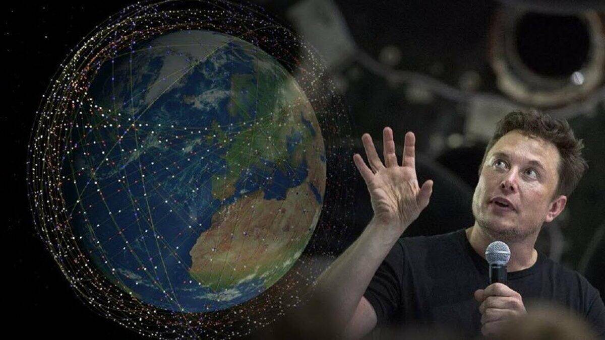 Илон Маск демонстрирует Starlink на MWC 2021, показывая глобальную сеть через голограмму