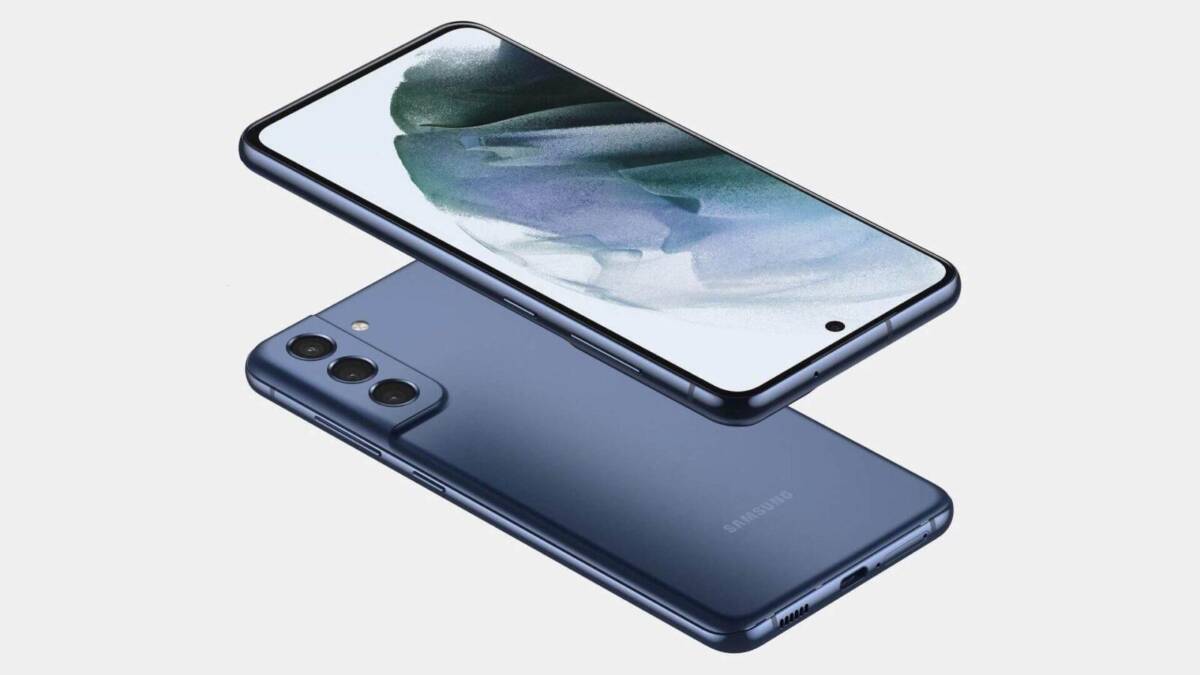 Смартфон Samsung Galaxy S21 FE спереди и сзади
