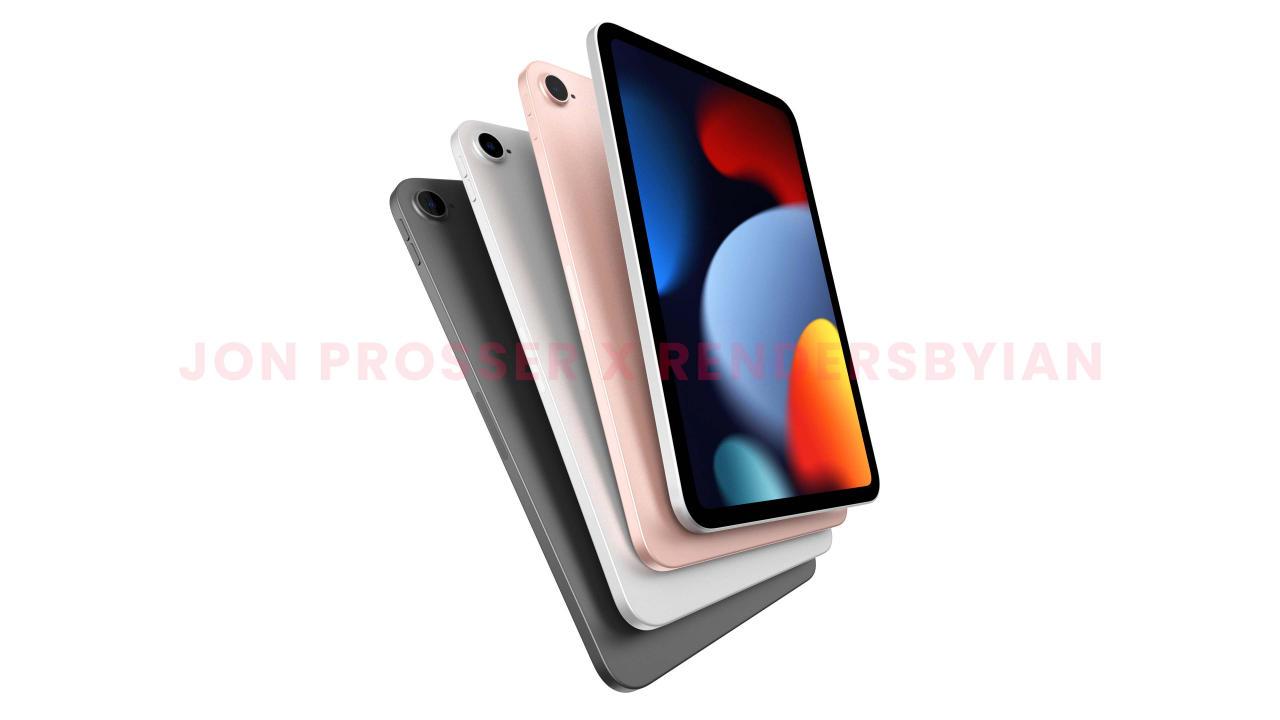 Рендеры iPad mini 6 намекают на iPad Air mini 9 ipad mini colors