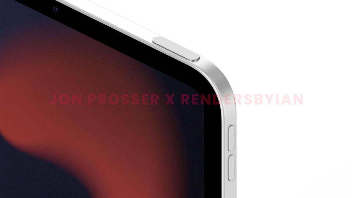 Боковой ракурс iPad mini 6 с серебристой рамкой