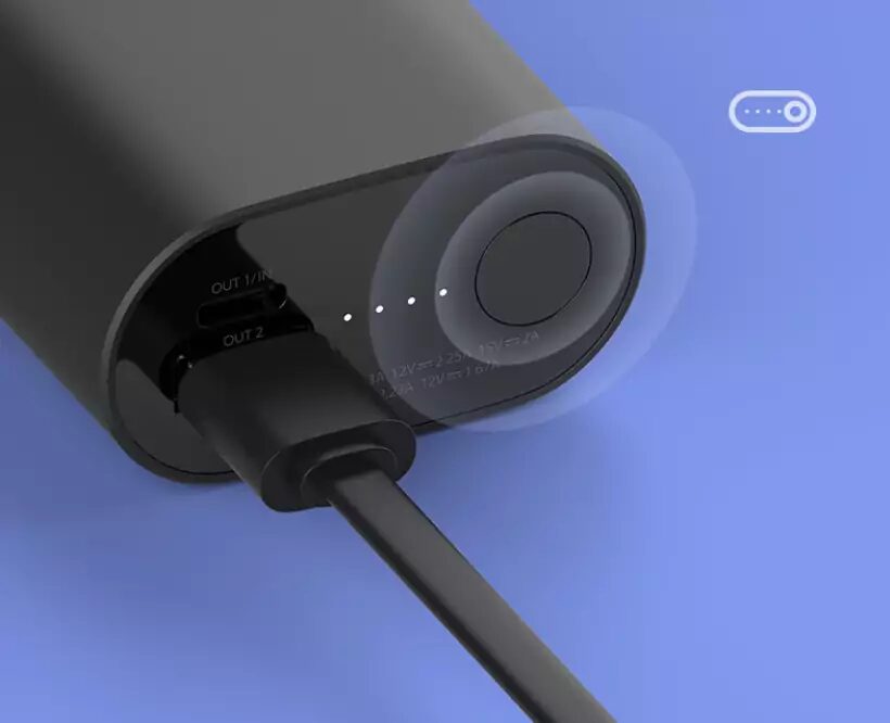 Xiaomi представила портативный аккумулятор с двусторонней быстрой зарядкой 4 Портативный аккумулятор Xiaomi с двумя портами зарядки