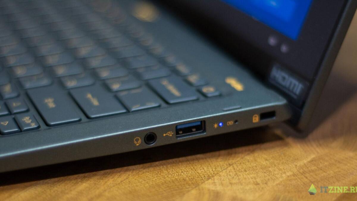 Обзор Acer Swift 5: идеальный ноутбук для работы из дома 24 Порты и разъемы на боковой панели ноутбука Acer Swift 5