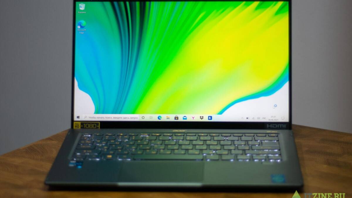 Обзор Acer Swift 5: идеальный ноутбук для работы из дома 23 Ноутбук Acer Swift 5 с ярким экраном и клавиатурой